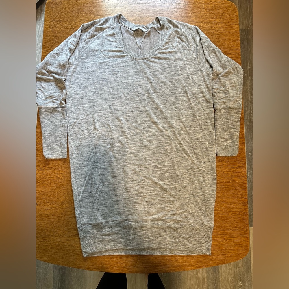 Athleta Heather Gray Long Sleeve Dress